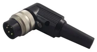מחבר תעשייתי DIN SV - זכר זוויתי להלחמה לכבל - 5 מגעים