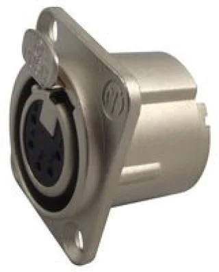 מחבר XLR נקבה להלחמה לפנל - 5 מגעים - NEUTRIK NC5FD-LX