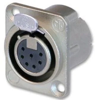 מחבר XLR נקבה להלחמה לפנל - 7 מגעים - NEUTRIK NC7FD-LX