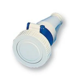 מחבר חשמל תעשייתי כחול - נקבה לחיבור לכבל - 2P+E , 230VAC , 32A