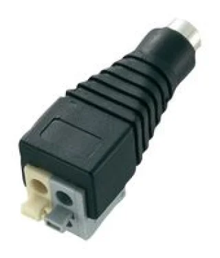 מתאם - 2.5MM DC (F) ~ PUSH LOCK 2P