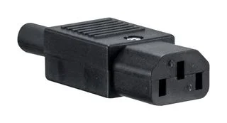 שקע IEC C13 10A 250VAC ישר עם הברגה