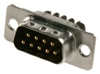 מחבר D-Sub תקע 9 פינים DE