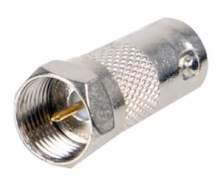 מתאם קואקסיאלי - F TYPE PLUG - BNC SOCKET