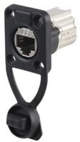 מתאם לפנל - (NE8FDX-P6-W - RJ45 CAT6A (F) ~ RJ45 CAT6A (F