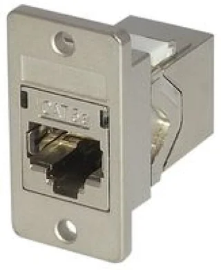 מתאם תקשורת מסוכך לפנל - RJ45 (F) ~ RJ45 (F) - CAT5E