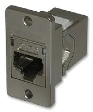 מתאם תקשורת מסוכך לפנל - RJ45 (F) ~ RJ45 (F) - CAT6