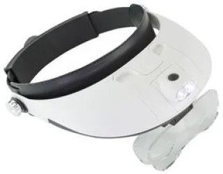 משקפי הגדלה עם 5 עדשות מתחלפות ותאורת MODELCRAFT LC1766 - LED