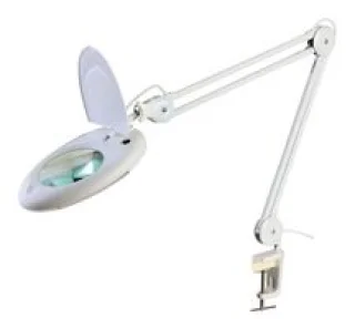 זכוכית מגדלת שולחנית עם תאורה - ENGINEER'S LAMP - הגדלה X3