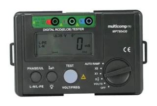 בודק ממסרי פחת (זליגה) - MULTICOMP PRO MP780430