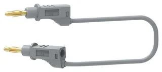 כבל בדיקה אפור - TENMA 72-13852 , 4MM PLUG , 250MM