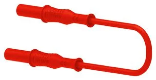 כבל בדיקה אדום - TENMA 72-14032 , 4MM PLUG , 500MM