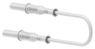 כבל בדיקה לבן - TENMA 72-14024 , 4MM PLUG , 500MM