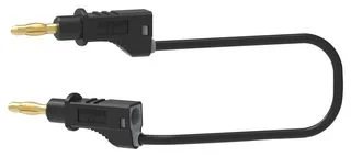כבל בדיקה שחור - TENMA 72-13810 , 4MM PLUG , 1M