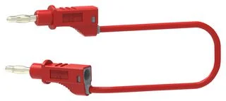 כבל בדיקה אדום - TENMA 72-13926 , 4MM PLUG , 500MM