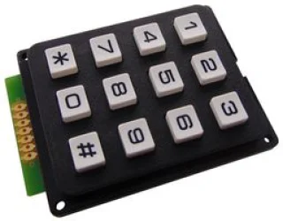 מקלדת 3X4 שחורה