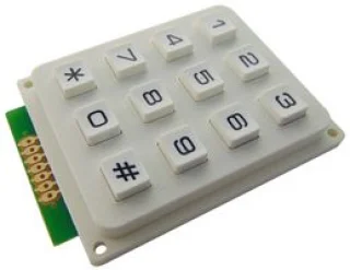 מקלדת 3X4 לבנה