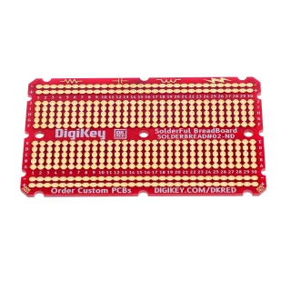 לוח ניסויים PTH - 5 חורים לנקודה - 2.54mm