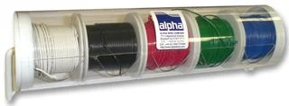 קיט כבלי חשמל גמישים לאלקטרוניקה - APLHA WIRE HUKIT40 - 24AWG