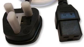 כבל חשמל יצוק - UK ~ IEC C19 - 16A - 250V - 2M