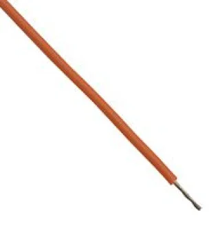 כבל חשמל גמיש לאלקטרוניקה - 28AWG - גליל 30.5 מטר - בידוד כתום