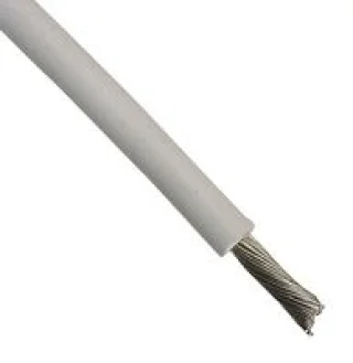 כבל חשמל גמיש לאלקטרוניקה - 28AWG - גליל 305 מטר - בידוד לבן