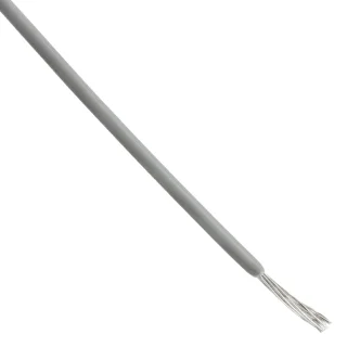 כבל חשמל גמיש לאלקטרוניקה - 24AWG - גליל 305 מטר - בידוד אפור
