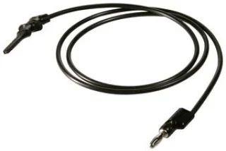 כבל בדיקה שחור - POMONA 6249 , HOOK ~ 4MM PLUG , 900M