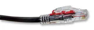 כבל רשת יצוק עם נעילת CAT6 3M - DATALOK - בידוד שחור