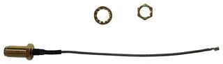 כבל קואקסיאלי אפור - RP-SMA (F-B/H) ~ U.FL (M-R/A) - 200MM