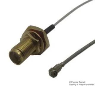 כבל קואקסיאלי אפור - IP67 SMA (F-B/H) ~ U.FL (M-R/A) - 150MM