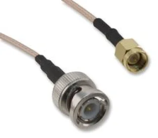כבל קואקסיאלי RG316 - SMA PLUG ל-BNC PLUG - 50 Ohm - 250mm