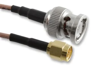 כבל קואקסיאלי RG316 50ohm - BNC ישר ל-SMA - אורך 152.4mm
