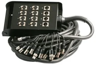 קופסת הגברה - PULSE PLS00323 - 12X XLR 3P - 30M