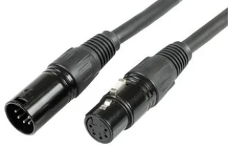 כבל הגברה PULSE PLS00278 - XLR 5P (M) ~ XLR 5P (F) - 20M - DMX