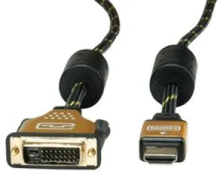 כבל 5M - DVI-D DUAL LINK 24+1 (M) - HDMI (M) - AV