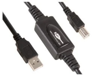 כבל USB2.0 A-B זכר 10M אקטיבי