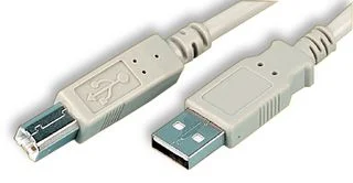 כבל USB A זכר - B זכר, 1 מטר