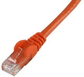 כבל רשת יצוק - CAT6 0.2M - בידוד כתום