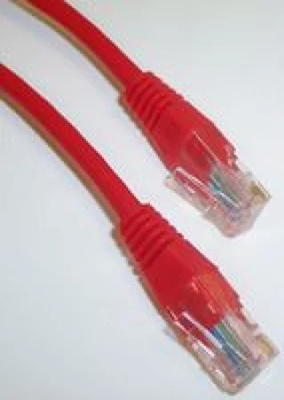 כבל רשת יצוק CAT5E 10M - בידוד אדום