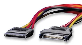 כבל למחשב - (0.3M - SATA 15P (M) ~ SATA 15P (F