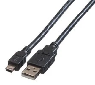 כבל USB - Type A זכר ל-Mini Type B זכר - 800mm - USB 2.0