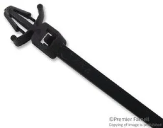 אזיקונים שחורים ננעצים מפלסטיק - 157MM X 3.5MM