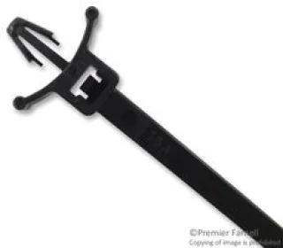 אזיקונים שחורים ננעצים מפלסטיק - 130MM X 4.8MM