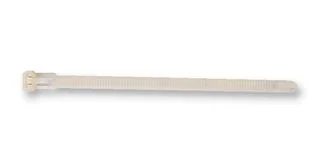 אזיקונים לבנים רב פעמיים מפלסטיק - 200MM X 7.6MM כמות בחבילה: 100