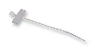 אזיקונים לבנים מפלסטיק עם תווית סימון - 100MM X 2.5MM