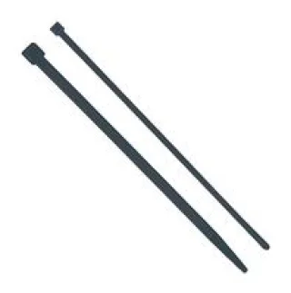 אזיקונים שחורים מפלסטיק - 200MM X 2.5MM
