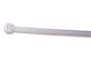 אזיקונים לבנים מפלסטיק 370MM X 4.8MM כמות בחבילה: 100