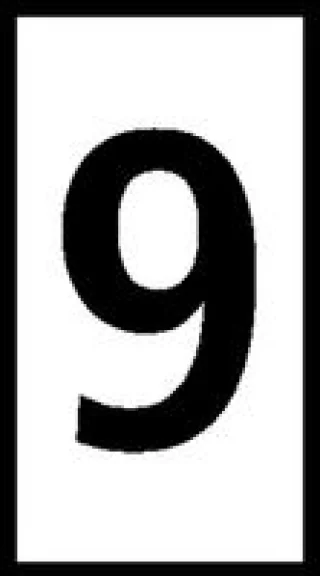 סימוניות ננעצות לכבלים - ספרה 9 - WIC - 8MM x 3MM