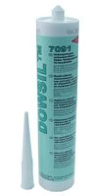 משחת סיליקון RTV - מזרק 310 מ''ל - DOW CORNING 7093 WHT